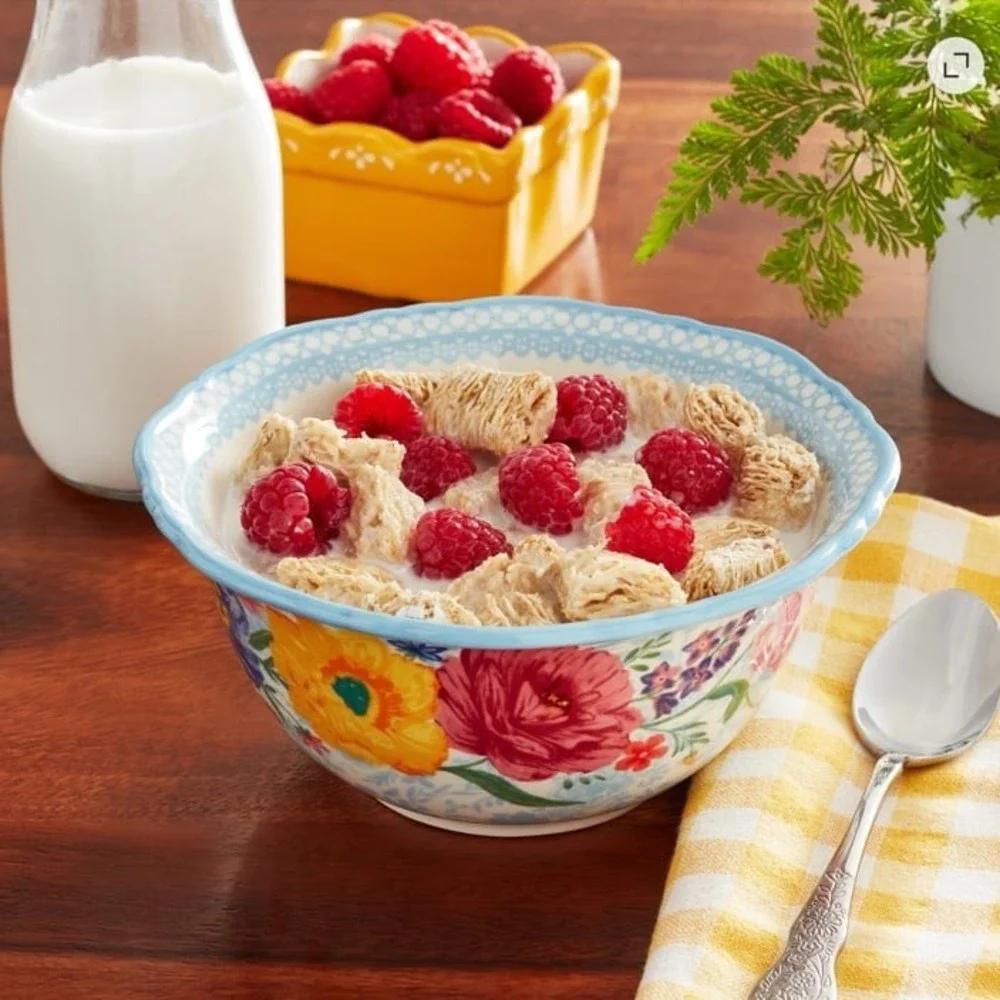 The Pioneer Woman Brilliant Blooms Stoneware Bowl